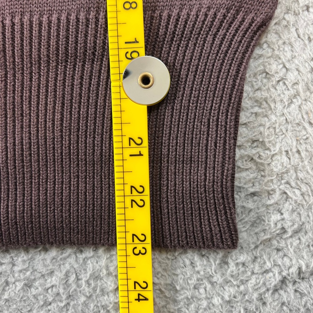 Lacoste Brown Cotton Croc Logo Long‎ Sleeve Sweater Women Size M(US) / 8(EU) NWT - Picture 7 of 9